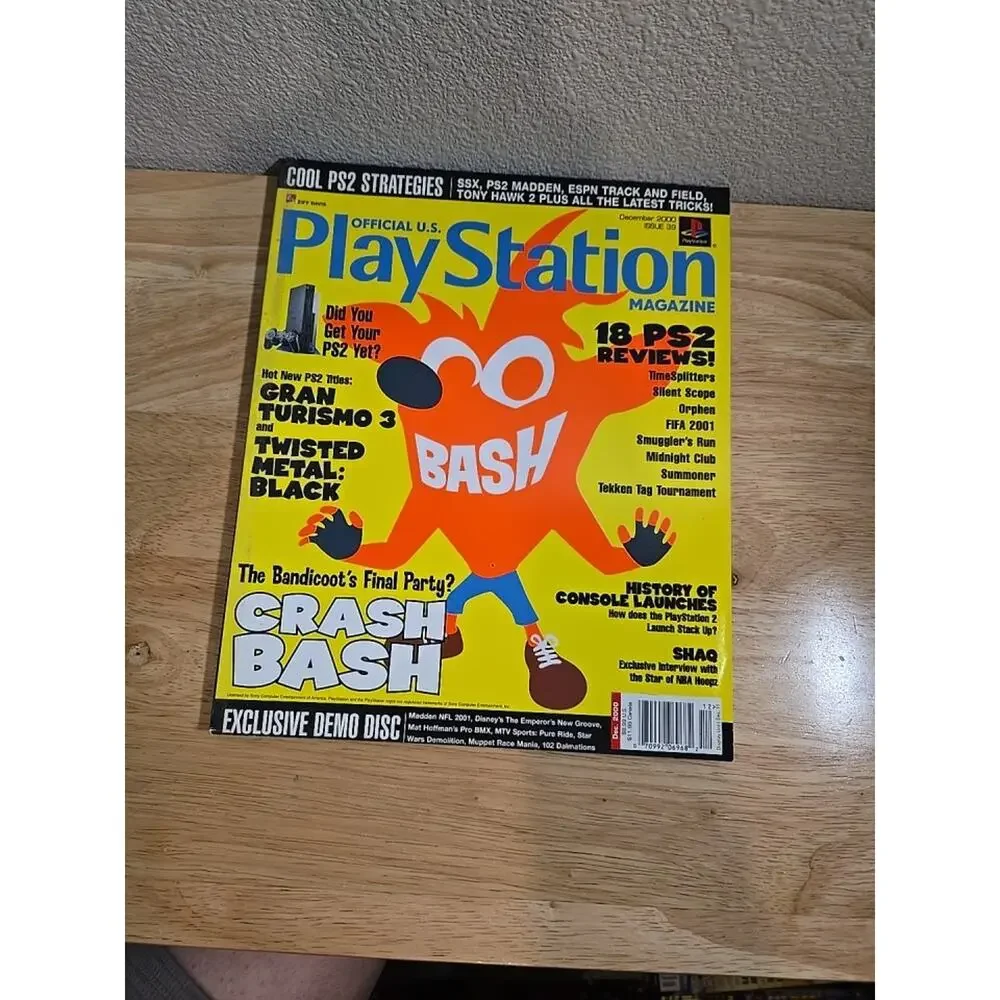 Official U.S. PlayStation Magazine Issue 39 Dec 2000 Crash Bash Demo Disc